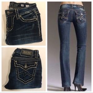 EUC Miss Me Irene boot cut jeans Sz 28